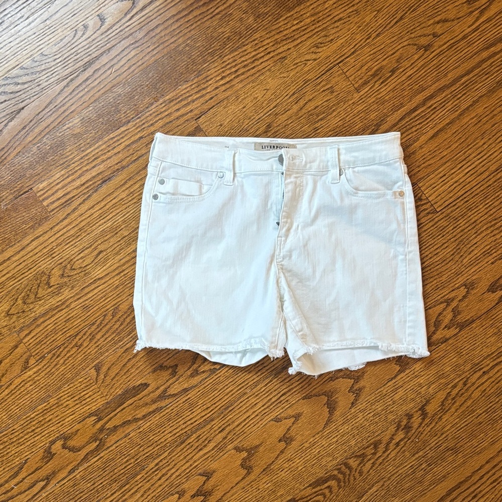 Women's White Jean Shorts
